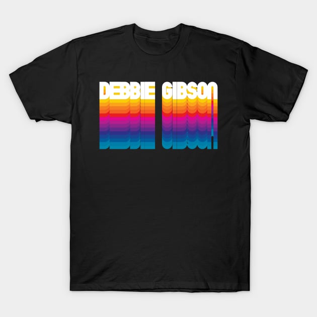 Retro Debbie Proud Name Personalized Gift Rainbow Style T-Shirt by Time Travel Style